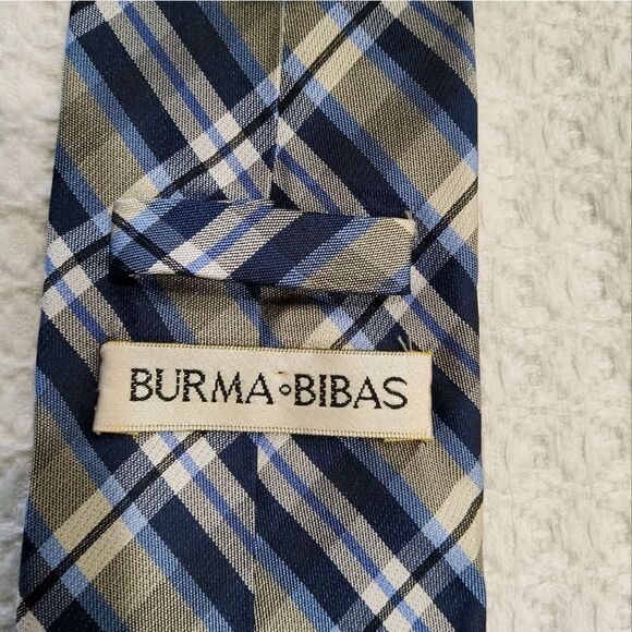 Burma Bibas Plaid Narrow Tie - Picture 2 of 7